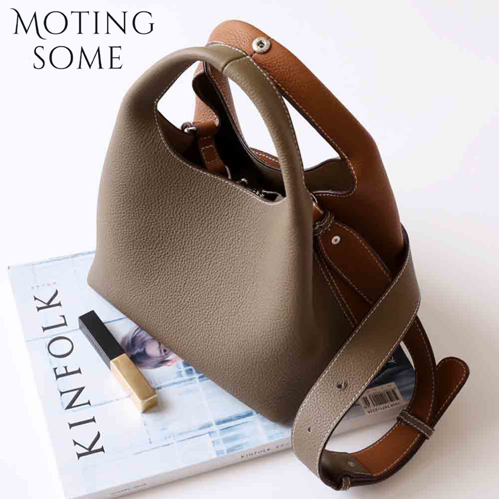 Luxury Bags Tote - Motingsome 럭셔리 디자이너 소가죽 패치워크 스타일