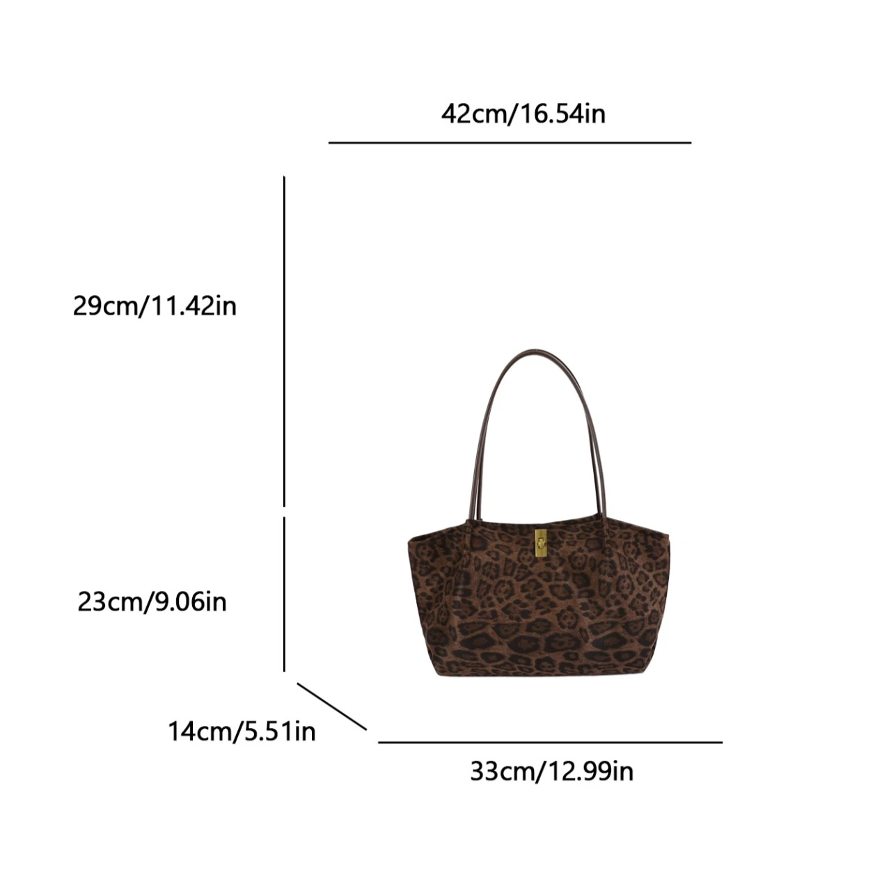여성용 레트로 스타일 레오파드 무늬 스웨이드 토트백,  - Luxury Bags Tote 리뷰 및 가격